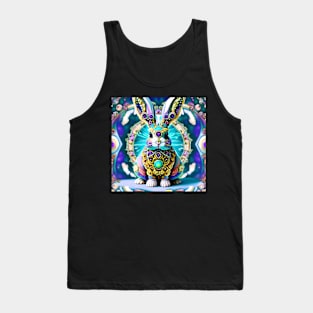 Bunny Rabbit Psychedelic Easter Gift AOP Rainbow Neon Trippy Tank Top